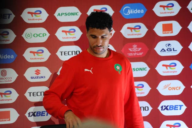 RABAT, MOROCCO - JANUARY 13: Monir El Kajoui, Morocco during the Africa Cup of Nations (AFCON) Pre-Match day press conference, PK, Pressekonferenz at Main Media Centre on January 13,th, 2026 in Rabat, Morocco. Photo by Segun Ogunfeyitimi Copyright: xshengolpixsx