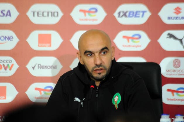 RABAT, MOROCCO - JANUARY 13: Coach Hoalid Regragui, Morocco during the Africa Cup of Nations (AFCON) Pre-Match day press conference, PK, Pressekonferenz at Main Media Centre on January 13,th, 2026 in Rabat, Morocco. Photo by Segun Ogunfeyitimi Copyright: xshengolpixsx