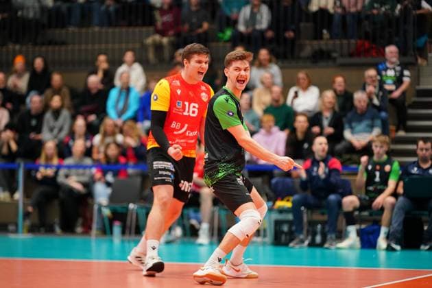 RECORD DATE NOT STATED Spielszene mit Alexander Benz (16; BADEN VOLLEYS SSC Karlsruhe) und Jackson Holland (4; BADEN VOLLEYS SSC Karlsruhe) Spielszene mit Alexander Benz (16; BADEN VOLLEYS SSC Karlsruhe) und Jackson Holland (4; BADEN VOLLEYS SSC Karlsruhe)