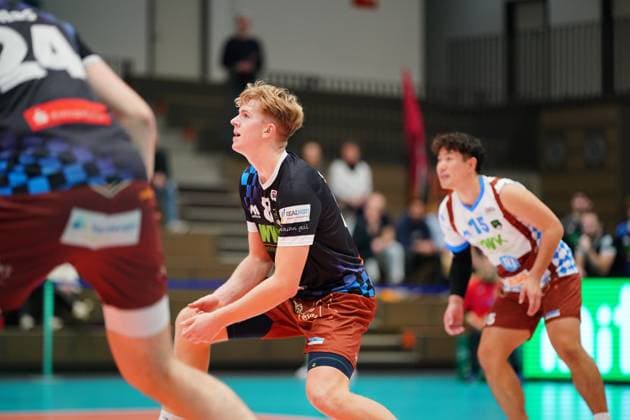 RECORD DATE NOT STATED Spielszene mit Janik Sambale (8; WWK Volleys Herrsching) Spielszene mit Janik Sambale (8; WWK Volleys Herrsching)