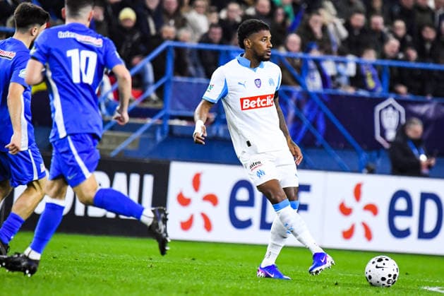 FOOTBALL : Bayeux FC vs Olympique de Marseille - Coupe de France - 16e de finale - 13 01 2026 Amir Murillo (OM) CaenFrance  Copyright: xBaptistexAutissierx