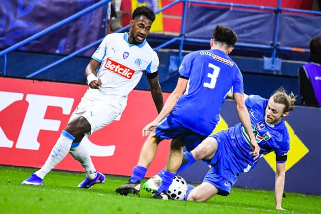 FOOTBALL : Bayeux FC vs Olympique de Marseille - Coupe de France - 16e de finale - 13 01 2026 Amir Murillo (OM) CaenFrance  Copyright: xBaptistexAutissierx