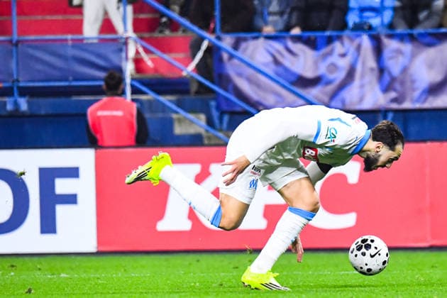FOOTBALL : Bayeux FC vs Olympique de Marseille - Coupe de France - 16e de finale - 13 01 2026 Amine Gouiri (OM) CaenFrance  Copyright: xBaptistexAutissierx