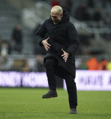 Newcastle United v Manchester City, EFL Cup Semi Final 1st Leg 13.01.26 Newcastle United v Manchester City, EFL Cup Semi Final 1st Leg Bradley Ormesher The Times Pep Guardiola manager of Manchester City. at end of the match  Copyright: xBradleyxOrmesherx NINTCHDBPICT001051332087