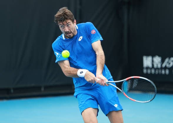 Sebastian Ofner (AUT), Australian Open 2026 Qualifikation, Melbourne Park, Melbourne, Victoria, Australia. Copyright: xJuergenxHasenkopfx
