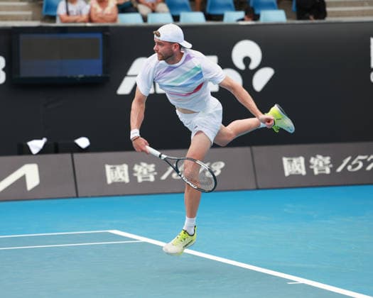Jerome Kym (SUI), Australian Open 2026 Qualifikation, Melbourne Park, Melbourne, Victoria, Australia. Copyright: xJuergenxHasenkopfx