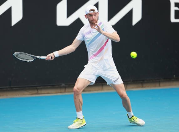 Jerome Kym (SUI), Australian Open 2026 Qualifikation, Melbourne Park, Melbourne, Victoria, Australia. Copyright: xJuergenxHasenkopfx