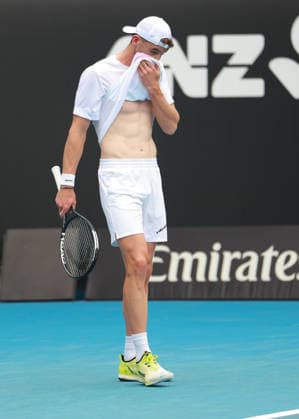Jerome Kym (SUI), Australian Open 2026 Qualifikation, Melbourne Park, Melbourne, Victoria, Australia. Copyright: xJuergenxHasenkopfx