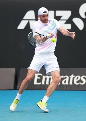 Jerome Kym (SUI), Australian Open 2026 Qualifikation, Melbourne Park, Melbourne, Victoria, Australia. Copyright: xJuergenxHasenkopfx