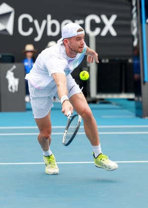 Jerome Kym (SUI), Australian Open 2026 Qualifikation, Melbourne Park, Melbourne, Victoria, Australia. Copyright: xJuergenxHasenkopfx