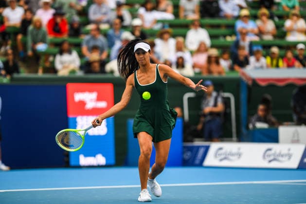 January 13, 2026, Melbourne, Victoria, Australia: Priscilla Hon (AUS) is seen in action during the tennis match against Donna Vekic (CRO) at Kooyong Classic Tennis Tournament. Donna Vekic won in three sets with a score 6-7(4), 6-4, 10-4. Melbourne Australia - ZUMAs197 20260113_aaa_s197_345 Copyright: xAlexanderxBogatyrevx