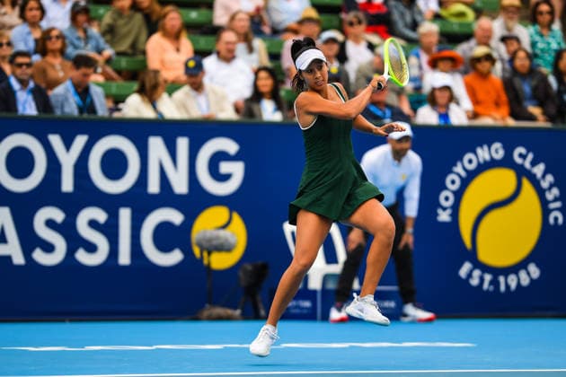 January 13, 2026, Melbourne, Victoria, Australia: Priscilla Hon (AUS) is seen in action during the tennis match against Donna Vekic (CRO) at Kooyong Classic Tennis Tournament. Donna Vekic won in three sets with a score 6-7(4), 6-4, 10-4. Melbourne Australia - ZUMAs197 20260113_aaa_s197_349 Copyright: xAlexanderxBogatyrevx