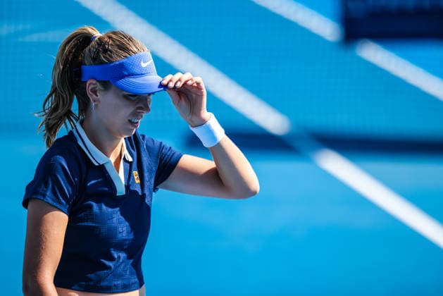January 14, 2026, Melbourne, Victoria, Australia: MELBOURNE, AUSTRALIA - JANUARY 14 2026: Katie Boulter of Great Britain plays Elizabeth Mandlik of USA on Day 2 of the 2026 Kooyong Classic on January 14, 2026 in Melbourne, Australia. Melbourne Australia - ZUMAp121 20260114_zsp_p121_039 Copyright: xChrisxPutnamx