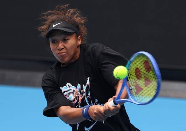January 14, 2026, Melbourne, Victoria, Australia: NAOMI OSAKA of Japan during practise session before Australian Open, Melbourne, Australia. Melbourne Australia - ZUMAc278 20260114_zsp_c278_013 Copyright: xMarcinxCholewinskix