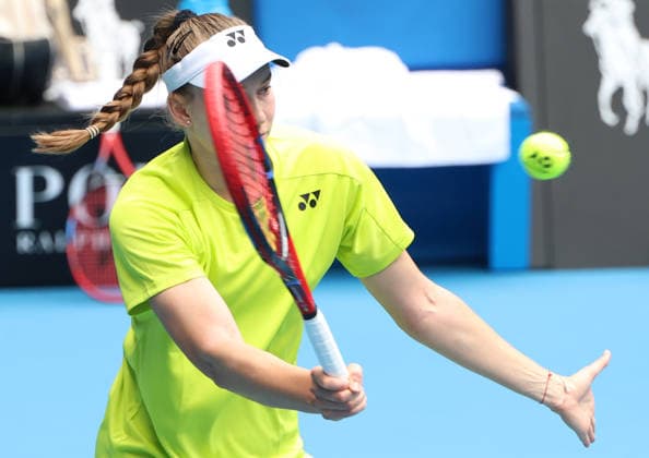 January 14, 2026, Melbourne, Victoria, Australia: JELENA RYBAKINA of Kazakhstan during practise session before Australian Open, Melbourne, Australia. Melbourne Australia - ZUMAc278 20260114_zsp_c278_016 Copyright: xMarcinxCholewinskix