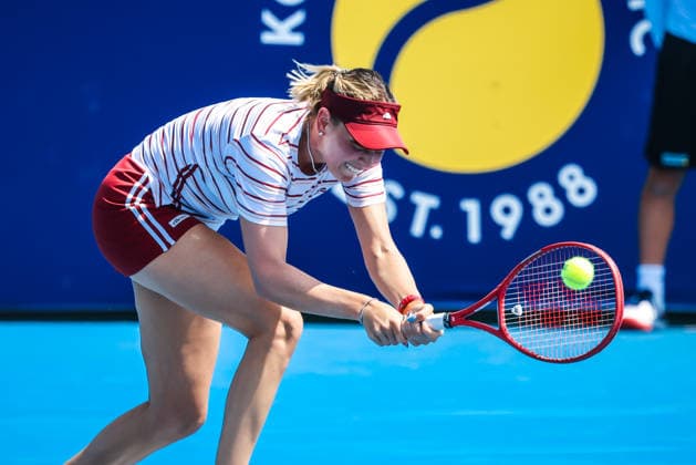 January 14, 2026, Melbourne, Victoria, Australia: MELBOURNE, AUSTRALIA - JANUARY 14 2026: Donna VekiÄ¡.of Croatia plays Alexandra Eala of Phillipines on Day 2 of the 2026 Kooyong Classic on January 14, 2026 in Melbourne, Australia. Melbourne Australia - ZUMAp121 20260114_zsp_p121_061 Copyright: xChrisxPutnamx