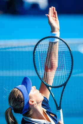 January 14, 2026, Melbourne, Victoria, Australia: Katie Boulter of Great Britain plays against Elizabeth Mandlik of USA on Day 2 of the 2026 Kooyong Classic Elizabeth Mandlik of USA won Katie Boulter of Great Britain Melbourne Australia - ZUMAs197 20260114_aaa_s197_043 Copyright: xChrisxPutnamx