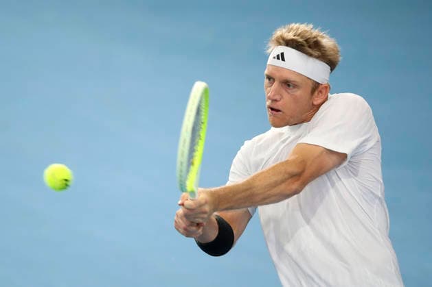 TENNIS ADELAIDE INTERNATIONAL, Alejandro Davidovich Fokina of Spain in his match against Rinky Hijikata of Australia during the Adelaide International at Memorial Drive Tennis Club in in Adelaide, Wednesday, January 14, 2026. ( NO ARCHIVING, EDITORIAL USE ONLY ADELAIDE SOUTH AUSTRALIA AUSTRALIA  Copyright: xMATTxTURNERx 20260114174909453889