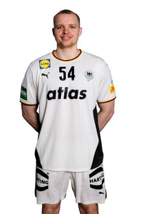 Hannover: Handball - EM 2026 - Deutschland - Pressekonferenz Justus Fischer (Deutschland) Portrait Gesicht Hannover Deutschland