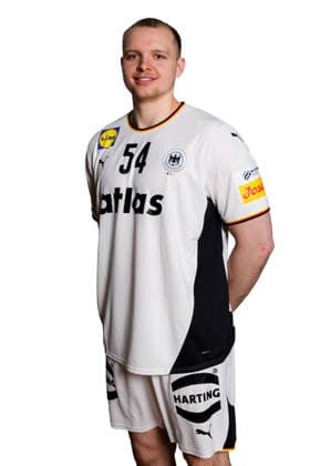 Hannover: Handball - EM 2026 - Deutschland - Pressekonferenz Justus Fischer (Deutschland) Portrait Gesicht Hannover Deutschland