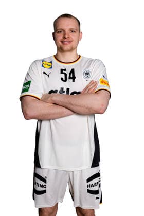 Hannover: Handball - EM 2026 - Deutschland - Pressekonferenz Justus Fischer (Deutschland) Portrait Gesicht Hannover Deutschland