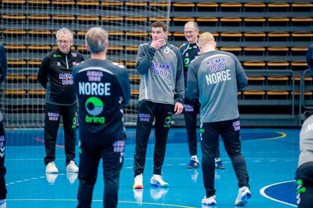 Handball European Championship Bekkestua 20260114 Patrick Helland Anderson at the handball boys training in Nadderud arena before the European Handball Championship matches Photo Stian Lysberg Solum NTB Bekkestua Norway EDITORIAL USE ONLY RESTRICTED USE FOR BETTING COMPANIES  Copyright: xStianxLysbergxSolumx xNTBx