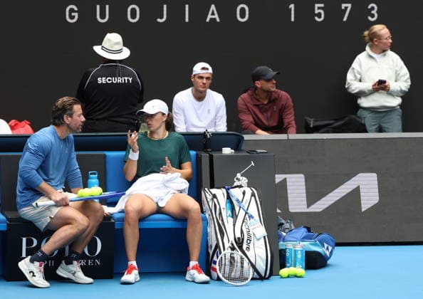 TENIS AUSTRALIAN OPEN 2026 14012026 N Z WIM FISSETTE, IGA SWIATEK, DARIA ABRAMOWICZ, KACPER ZUK I MACIEJ RYSZCZUK PODCZAS TRENINGU PRZED AUSTRALIAN OPEN W MELBOURNE MARCIN CHOLEWINSKI NEWSPIX.PL TENIS AUSTRALIAN OPEN 2026 14012026 WIM FISSETTE, IGA SWIATEK, DARIA ABRAMOWICZ, KACPER ZUK AND MACIEJ RYSZCZUK DURING PRACTICE SESSION BEFORE AUSTRALIAN OPEN IN MELBOURNE NEWSPIX.PL --- newspix.pl 