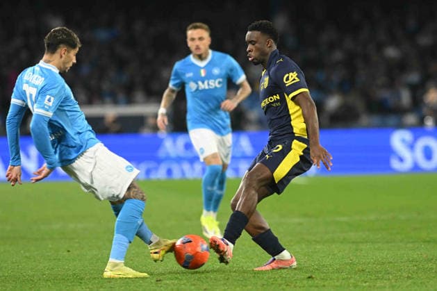 Mathias Olivera of SSC Napoli during the Serie A Enelive match between SSC Napoli vs Parma Calcio 1913 at Diego Armando Maradona Stadium  Copyright: xDaniloxGemito IPAxSportx xipa-agency.netx xx IPA_70061913 IPA_Agency_IPA70061913