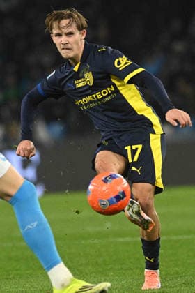 CALCIO - Serie A - SSC Napoli vs Parma Calcio Jacob Ondrejka of Parma Calcio 1924 during the Serie A Enelive match between SSC Napoli vs Parma Calcio 1913 at Diego Armando Maradona Stadium Naples Italy  Copyright: xIPAxSport ABACAx
