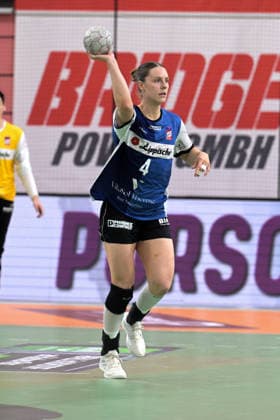 Andrea Jacobsen (HSG Blomberg-Lippe, 04) TusSies Metzingen vs. HSG Blomberg-Lippe, Handball, Alsco HBF, 13.Ligaspieltag, Saison 2025 2026, 14.01.2026 TusSies Metzingen vs. HSG Blomberg-Lippe, Handball, Alsco HBF, 13.Ligaspieltag, Saison 2025 2026, 14.01.2026 Tuebingen Copyright: xEibner-Pressefoto TobiasxBaurx EP_TBR