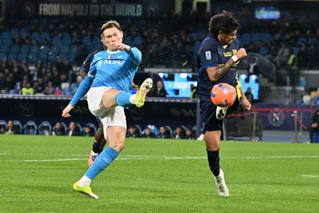 Foto IPP Felice De Martino Napoli 14 01 2026 Calcio Campionato serie A 2025-2026 Napoli - Parma Nella foto: Scott McTominay Italy Photo Press World Copyright Napoli italy Italia ITALY  Copyright: xR4924_italyphotopressx