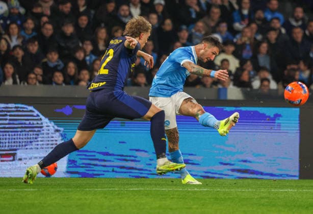 January 14, 2026, Napoli, Campania, ITALIA: Matteo Politano (vice capitano)of SSC Napoli During the football match on January 14, 2026, valid for the Italian Serie A - 2025 26 championship in Naples at the Diego Armando Maradona Stadium between SSC Napoli and Parma..Pictured: Napoli ITALIA - ZUMAs236 20260114_aap_s236_044 Copyright: xFabioxSassox