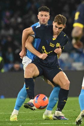 Amir Rrahmani of SSC Napoli during the Serie A Enelive match between SSC Napoli vs Parma Calcio 1913 at Diego Armando Maradona Stadium  Copyright: xDaniloxGemito IPAxSportx xipa-agency.netx xx IPA_70065144 IPA_Agency_IPA70065144