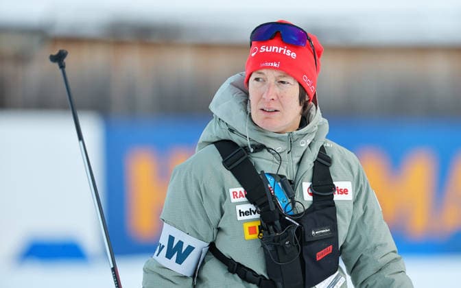 BIATHLON - IBU WC Ruhpolding RUHPOLDING,GERMANY,14.JAN.26 - BIATHLON - IBU World Cup, 4x6km relay, ladies. Image shows coach Sandra Flunger (SUI).  GEPAxpictures xThomasxBachun