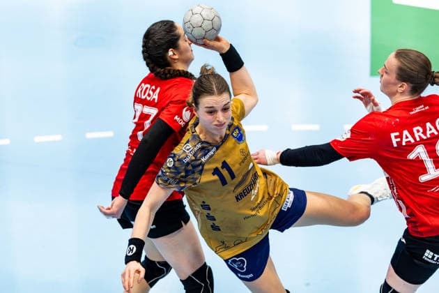 14.01.2026, GER, Handball, Frauen, Saison 2025 2026, Alsco 1.Bl, 13.Spieltag, Thueringer HC - Buxtehuder SV Isabelle Doelle (Buxtehuder SV) 99947 Bad Langensalza Salza Halle Sporthalle Mehrz Thüringen Deutschland