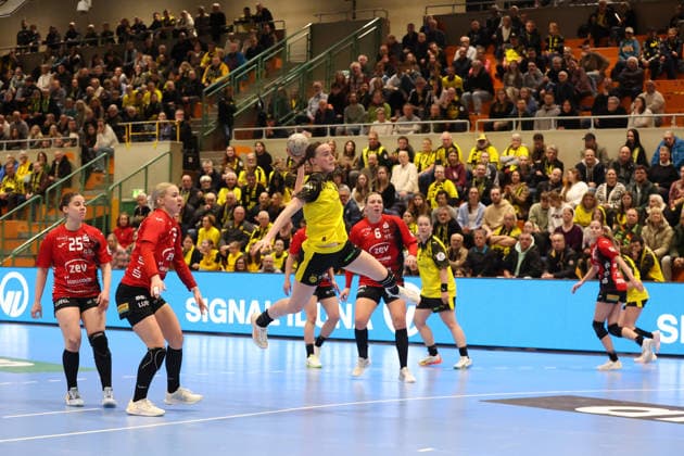 Alieke van Maurik (Borussia Dortmund) GER, Borussia Dortmund gegen BSV Sachsen Zwickau, Handball, HBF, Spielzeit 2025 2026, 14.01.2026 GER, Borussia Dortmund gegen BSV Sachsen Zwickau, Handball, HBF, Spielzeit 2025 2026, 14.01.2026 Dortmund Copyright: xEibner-Pressefoto FrankxZeisingx EP_FZG