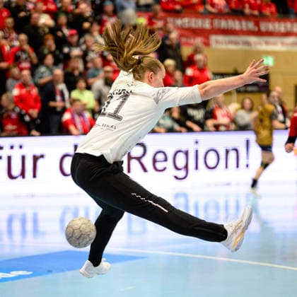 Laura, Kuske (Thueringer HC, 11) GER, Thueringer HC gegen Buxtehuder SV, 1. Handballbundesliga Frauen, Handball, 13.Spieltag, Saison 2025 2026, 14.01.2026 GER, Thueringer HC gegen Buxtehuder SV, 1. Handballbundesliga Frauen, Handball, 13.Spieltag, Saison 2025 2026, 14.01.2026 Bad Langensalza Copyright: xEibner-Pressefoto MartinxHerbstx EP_MHT