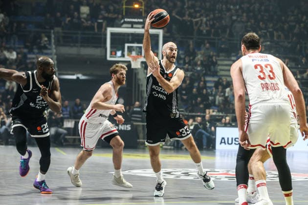 Partizan v Olimpiakos - EuroLeague BELGRADE, SERBIA - JANUARY 14: Nick Calathes of Partizan in action during EuroLeague basketball match between Partizan and Olimpiakos in Belgrade, Serbia on January 14, 2026. Filip Stevanovic Anadolu Belgrade Serbia. Editorial use only. Please get in touch for any other usage.  Copyright: x2026xAnadoluxFilipxStevanovicx