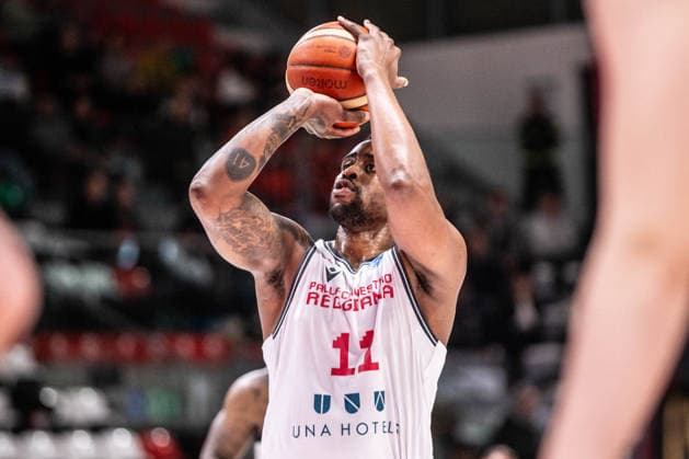 BASKET - Basket FIBA Europe Cup - Pallacanestro Reggiana vs KK Bosna BH telecom Bryson Williams (Unahotels Reggio Emilia) during Pallacanestro Reggiana vs KK Bosna BH telecom, Basketball FIBA Europe Cup match in Reggio Emilia , Italy, January 14 2026 Reggio Emilia Italy  Copyright: xIPAxSport ABACAx