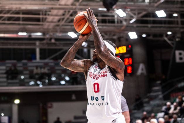 BASKET - Basket FIBA Europe Cup - Pallacanestro Reggiana vs KK Bosna BH telecom Jaylen Barford (Unahotels Reggio Emilia) during Pallacanestro Reggiana vs KK Bosna BH telecom, Basketball FIBA Europe Cup match in Reggio Emilia , Italy, January 14 2026 Reggio Emilia Italy  Copyright: xIPAxSport ABACAx
