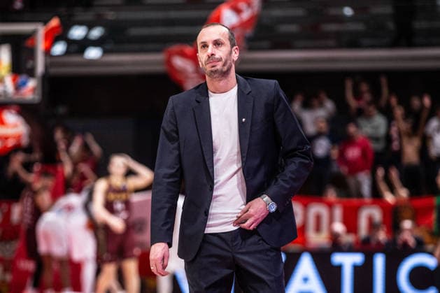 BASKET - Basket FIBA Europe Cup - Pallacanestro Reggiana vs KK Bosna BH telecom Muhamed Pasalic coach KK Bosna during Pallacanestro Reggiana vs KK Bosna BH telecom, Basketball FIBA Europe Cup match in Reggio Emilia , Italy, January 14 2026 Reggio Emilia Italy  Copyright: xIPAxSport ABACAx