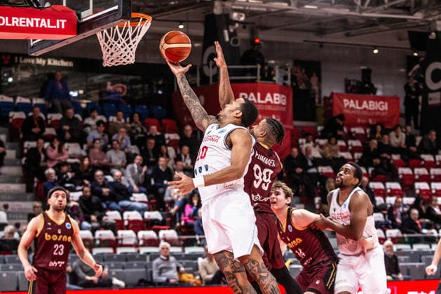 BASKET - Basket FIBA Europe Cup - Pallacanestro Reggiana vs KK Bosna BH telecom Troy Caupain Jr. (Unahotels Reggio Emilia) during Pallacanestro Reggiana vs KK Bosna BH telecom, Basketball FIBA Europe Cup match in Reggio Emilia , Italy, January 14 2026 Reggio Emilia Italy  Copyright: xIPAxSport ABACAx