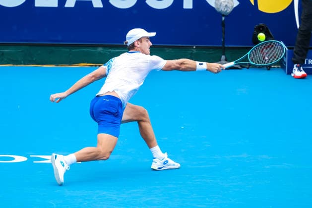 January 15, 2026, Melbourne, Victoria, Australia: MELBOURNE, AUSTRALIA - JANUARY 15 2026: TristanÃ‚ Schoolkate of Australia plays Matteo Berrettini of Italy on Day 3 of the 2026 Kooyong Classic on January 15, 2026 in Melbourne, Australia. Melbourne Australia - ZUMAp121 20260115_zsp_p121_001 Copyright: xChrisxPutnamx