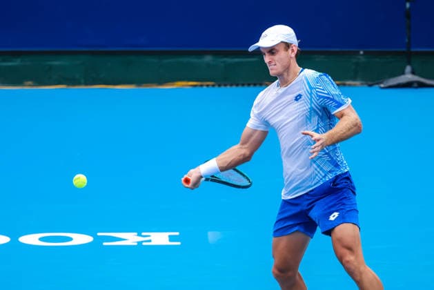 2026 Kooyong Classic - Day 3 Tristan Schoolkate of Australia plays Matteo Berrettini of Italy on Day 3 of the 2026 Kooyong Classic Tristan Schoolkate won 7-5, 63 Melbourne Australia Copyright: xChrisxPutnamx xSOPAxImagesx CPUTNAM_4