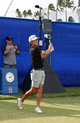 January 14, 2026, Honolulu, Hawaii, USA: JOHNNY KEEFER tees off from the 10th Hole during the Pro-Am round at the 2026 Sony Open in Honolulu, Hawaii on January 14, 2026. Honolulu USA - ZUMAm310 20260114_zsp_m310_036 Copyright: xElliotxMilesx