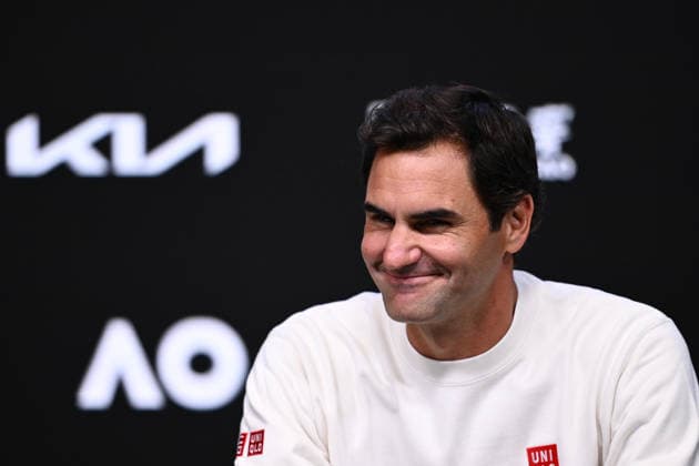 TENNIS AUSTRALIAN OPEN, Former Australian Open champion Roger Federer speaks to media ahead of the Australian Open tennis tournament at Melbourne Park in Melbourne, Thursday, January 15, 2026. ( NO ARCHIVING, EDITORIAL USE ONLY MELBOURNE VICTORIA AUSTRALIA  Copyright: xJOELxCARRETTx 20260115158930358502