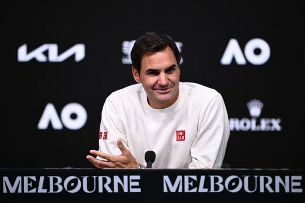 TENNIS AUSTRALIAN OPEN, Former Australian Open champion Roger Federer speaks to media ahead of the Australian Open tennis tournament at Melbourne Park in Melbourne, Thursday, January 15, 2026. ( NO ARCHIVING, EDITORIAL USE ONLY MELBOURNE VICTORIA AUSTRALIA  Copyright: xJOELxCARRETTx 20260115175918955701