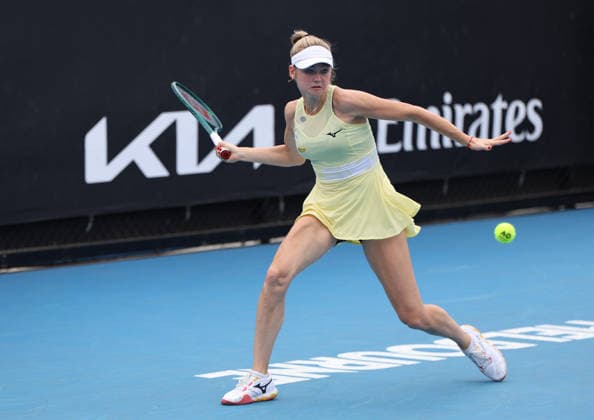 January 15, 2026, Melbourne, Victoria, Australia: LINDA KLIMOVICOVA of Poland during the match of Australian Open qualification, Melbourne, Australia. Melbourne Australia - ZUMAc278 20260115_zsp_c278_016 Copyright: xMarcinxCholewinskix