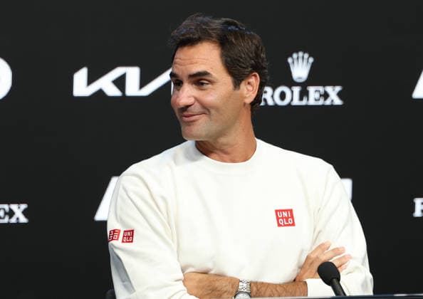 January 15, 2026, Melbourne, Victoria, Australia: ROGER FEDERER of Switzerland during the press conference, PK, Pressekonferenz before Australian Open, Melbourne, Australia. Melbourne Australia - ZUMAc278 20260115_zsp_c278_032 Copyright: xMarcinxCholewinskix