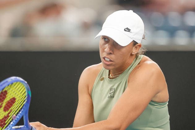 January 15, 2026, Adelaide, South Australia, Australia: MADISON KEYS of USA in action in her quarter final match against V. MBOKO of Canada, during the 2026 Adelaide International Tennis Tournament Adelaide Australia - ZUMAw216 20260115_zsp_w216_063 Copyright: xMarkxWilloughbyx